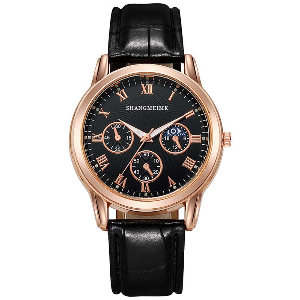 Lightweight Men's Watch with Waterproof Faux Leather and Creative Design - Picture 13 of 16