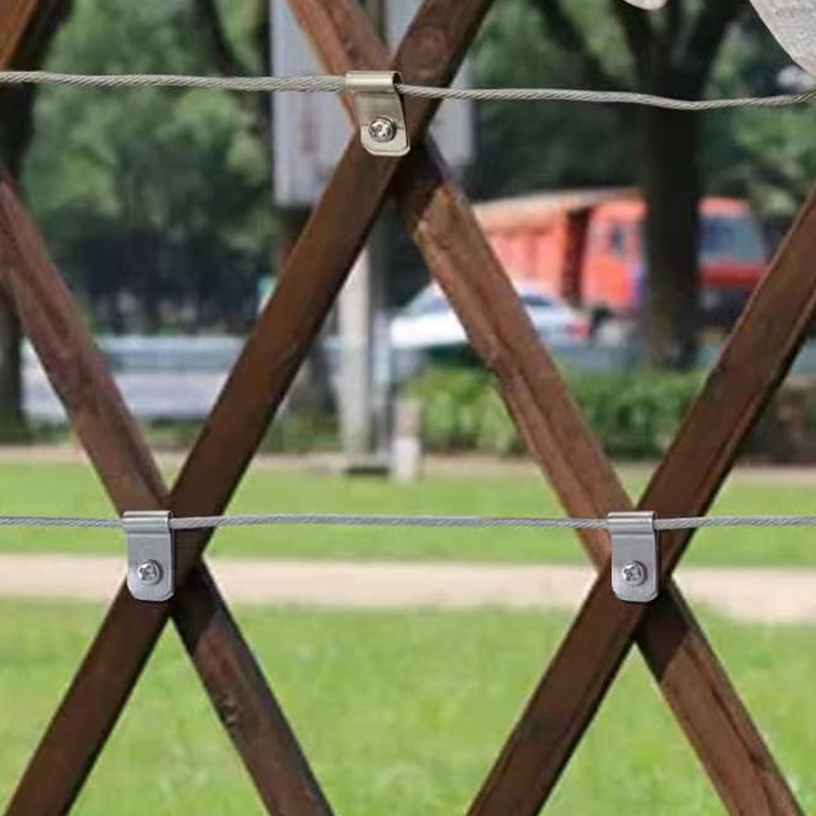 Wire Fence Clamps Versatile Applications Aluminum Construction Compact Design