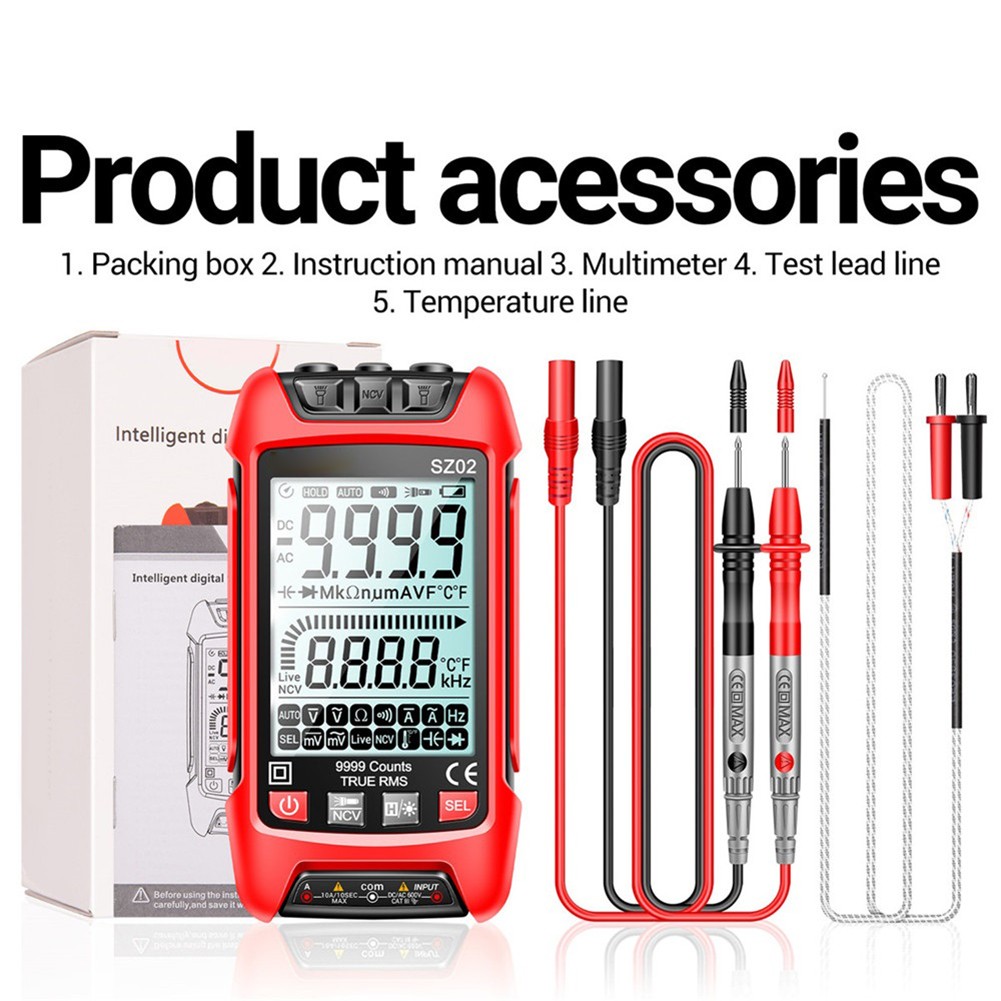 Automatic Capacitance Meter 9999 Counts Display Automatic Range Selection