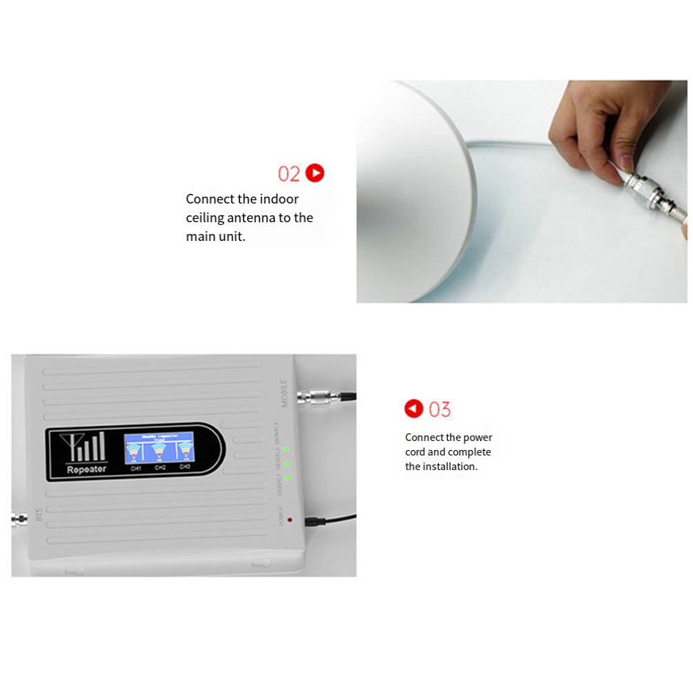 4G 3G 2G Cell Signal Booster Kit featuring Dual Antennas for Better Coverage - Zdjęcie 9 z 12