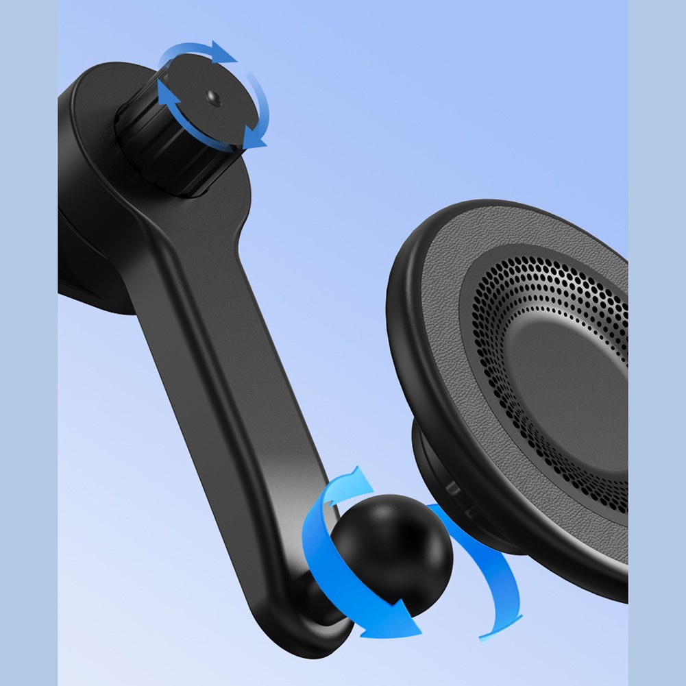 Support T��l��phone Voiture Magn��tique Compact avec Design R��glable et Rotatif - Photo 11 sur 11