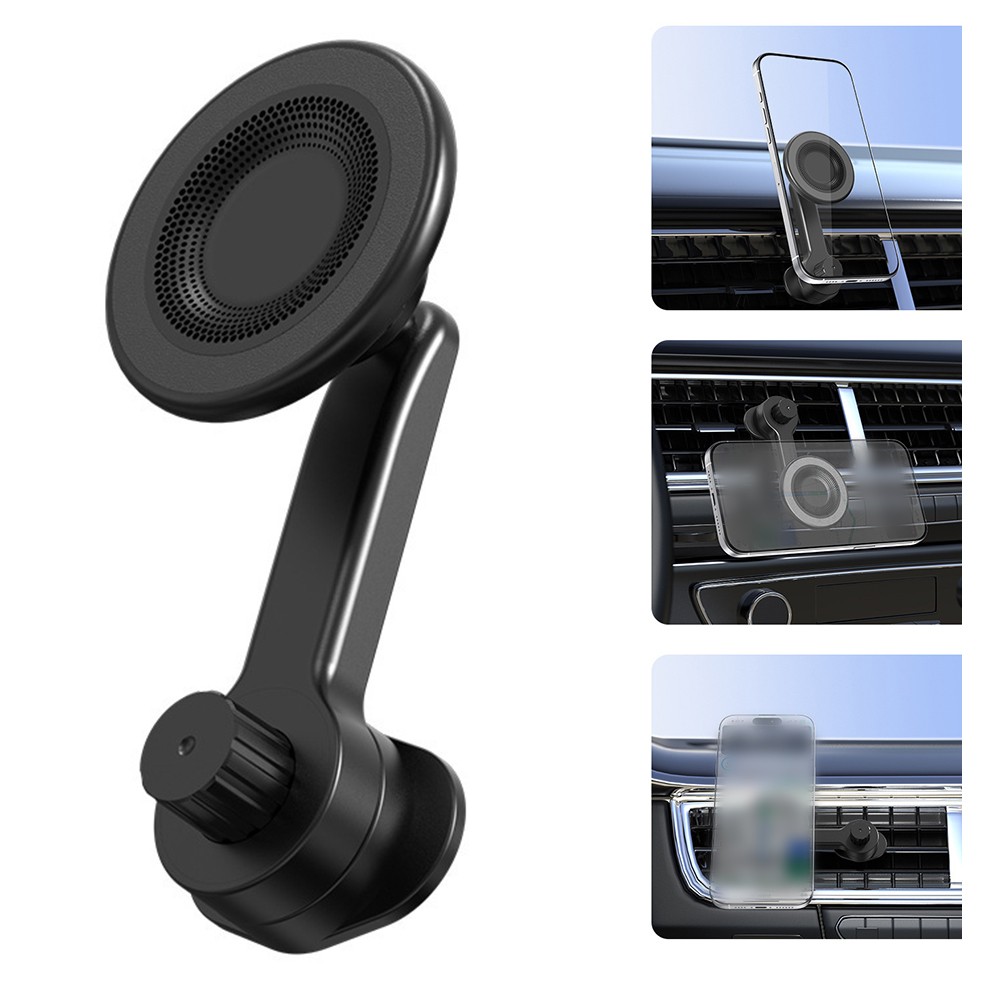 Support T��l��phone Voiture Magn��tique Compact avec Design R��glable et Rotatif - Photo 8 sur 11