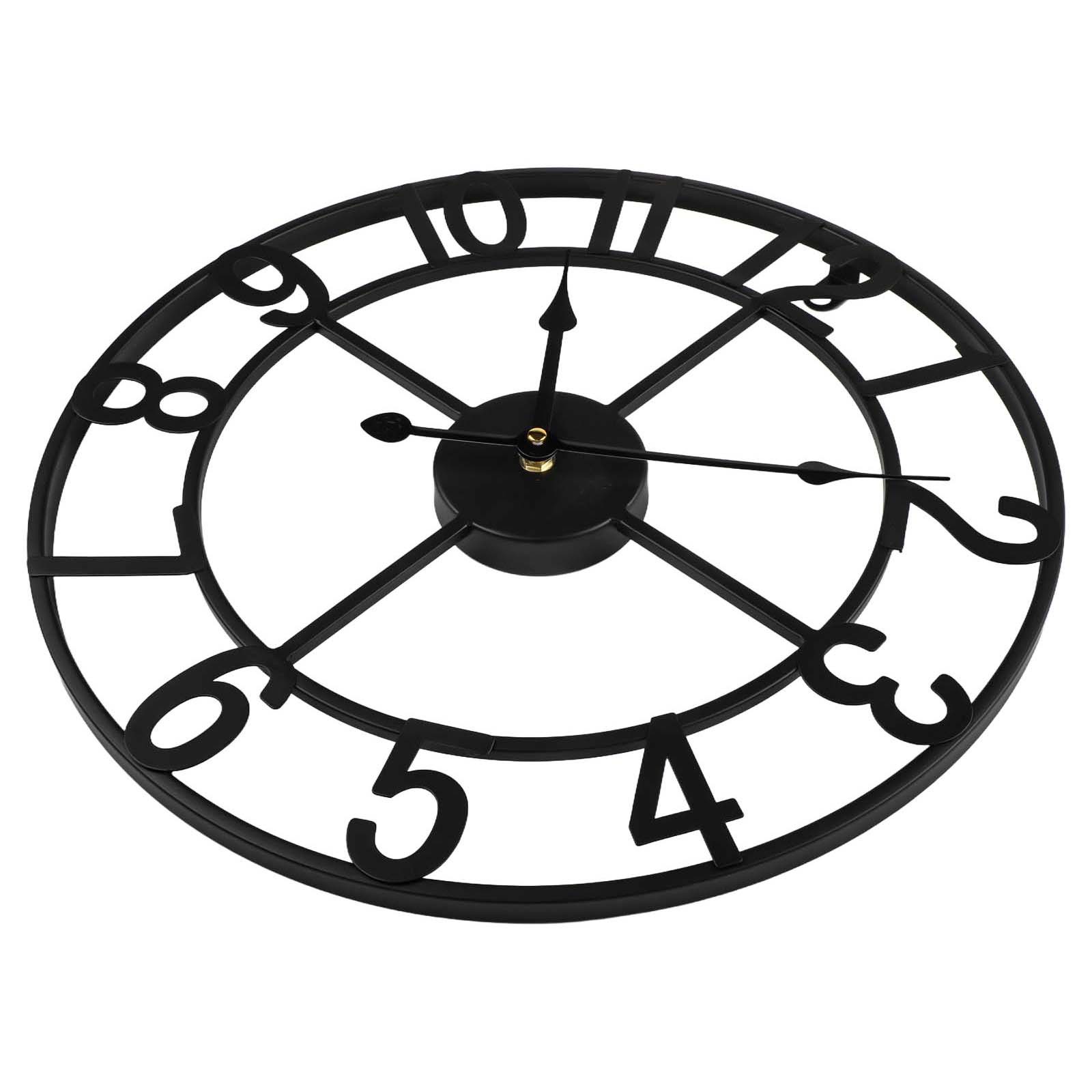 Stilvolle Wanduhr aus Metall für den Außenbereich perfekt für Garten und für - Bild 44 von 52
