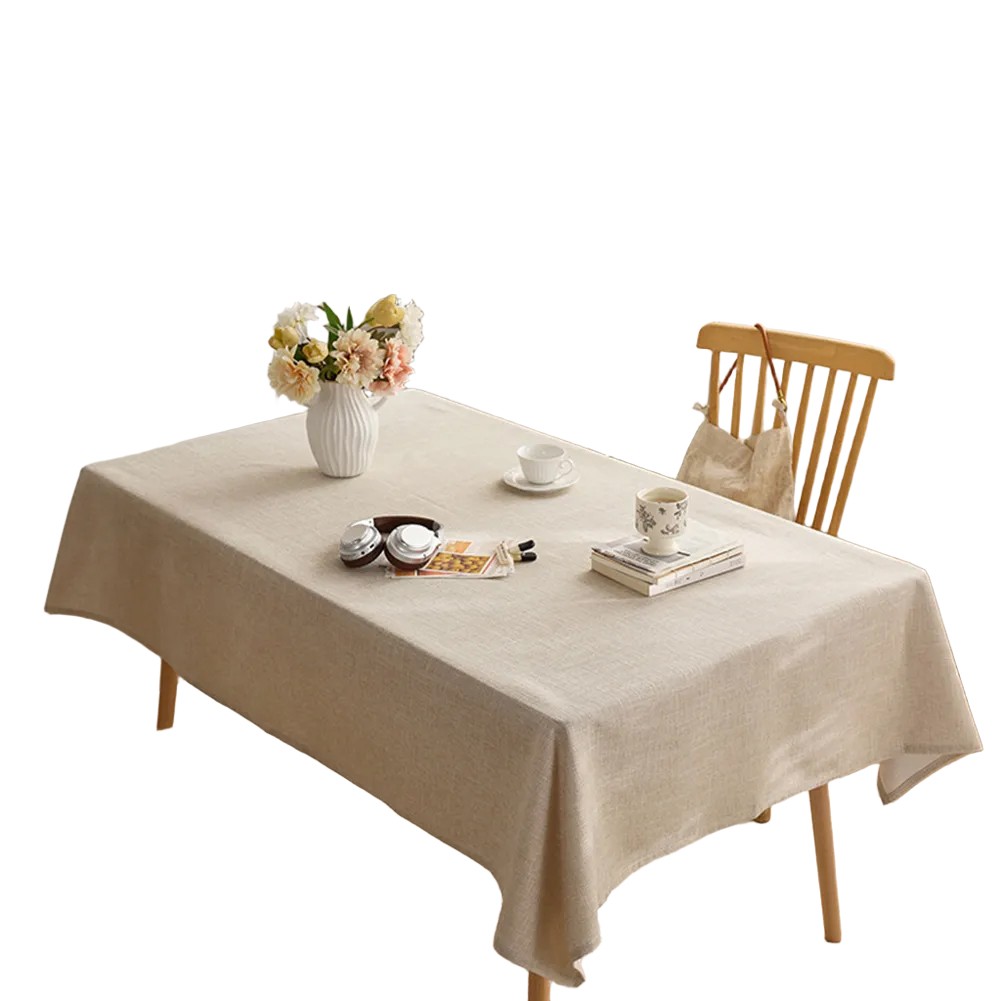 Solid Color Thick Tablecloth for Rectangular For Coffee and Dining Tables - Picture 18 of 25