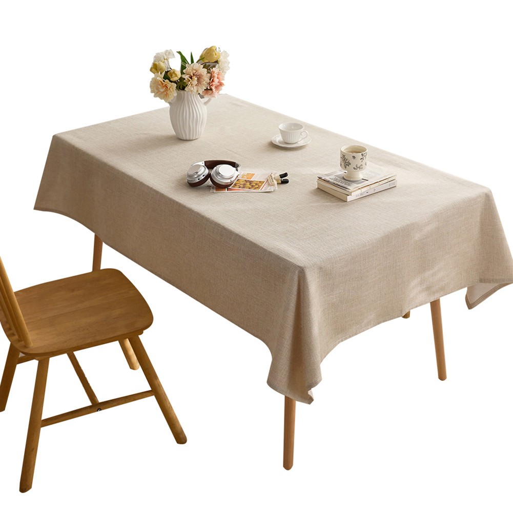 Solid Color Thick Tablecloth for Rectangular For Coffee and Dining Tables - Picture 17 of 25