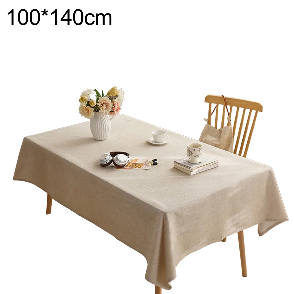 Solid Color Thick Tablecloth for Rectangular For Coffee and Dining Tables - Picture 19 of 25