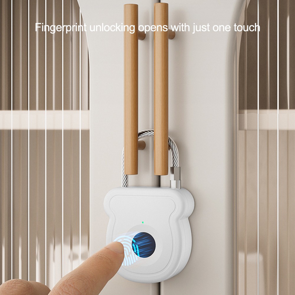 Keyless Fingerprint Padlock with Type C Charging for Efficient Security Access