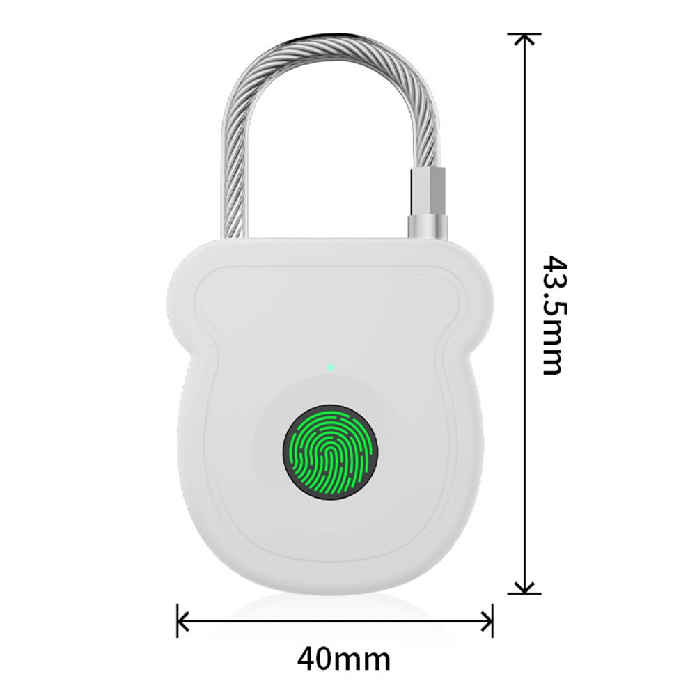 Keyless Fingerprint Padlock with Type C Charging for Efficient Security Access