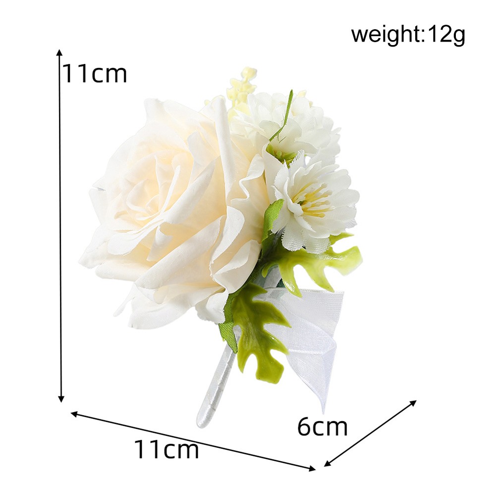 Pour Champagne Bouquet de Fleurs en Soie avec points de vente Corsage de Poignet pour Événements Spéciaux