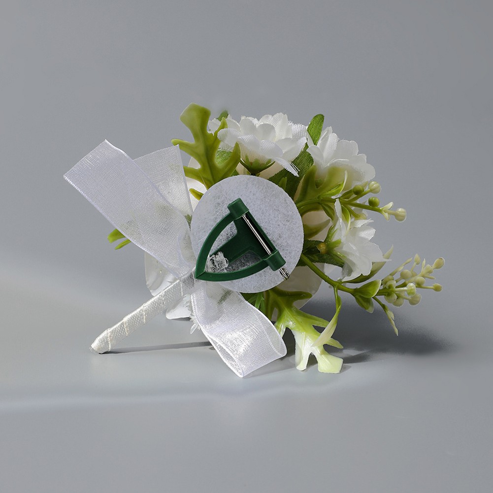 Pour Champagne Bouquet de liquidation Fleurs en Soie avec Corsage de Poignet pour Événements Spéciaux