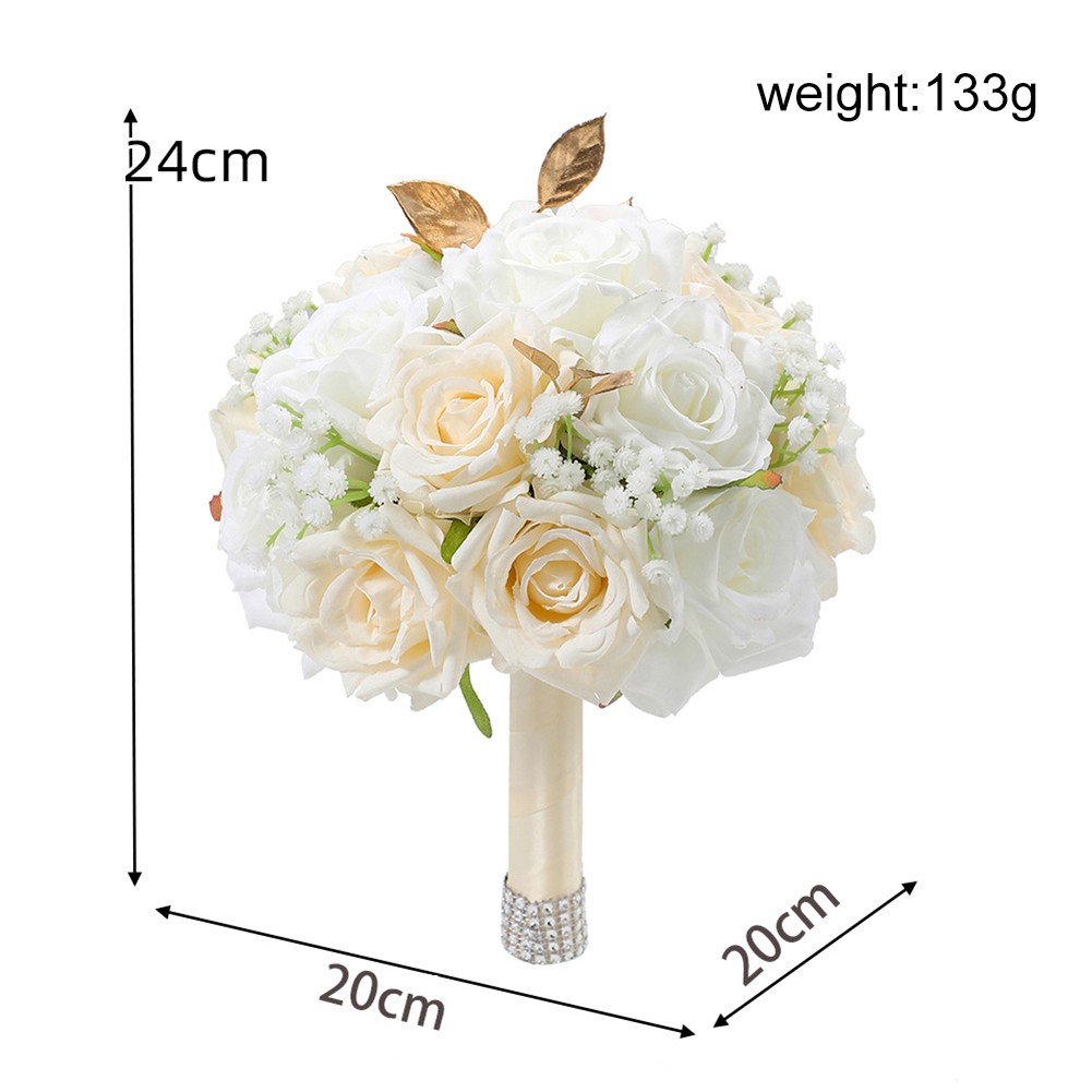 Pour Champagne Bouquet de Fleurs en Soie avec officiel Corsage de Poignet pour Événements Spéciaux
