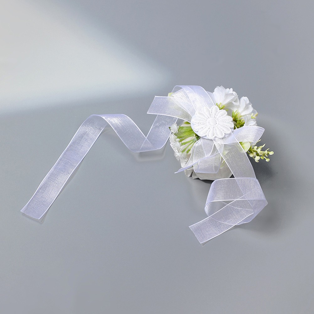 Pour Champagne Bouquet de Fleurs en Soie ventes exceptionnelles avec Corsage de Poignet pour Événements Spéciaux