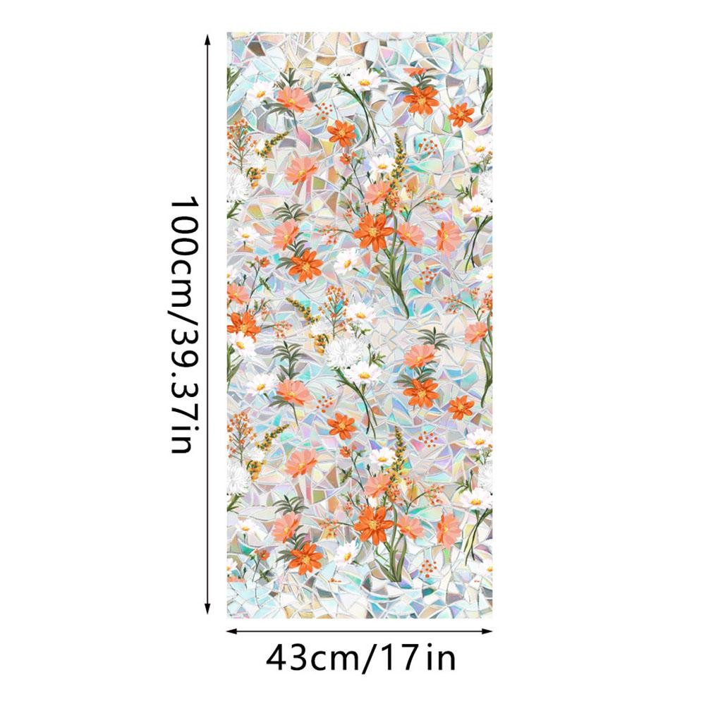 Static Window Film 1M2M For Rainbow Design PVC for Vibrant Glass Decoration