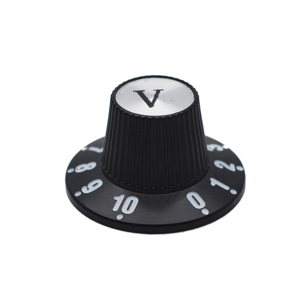 For Electric Guitar Custom Knobs Set of 2 Black Witch Hat Volume and Tone - Picture 20 of 23
