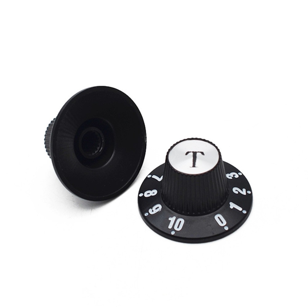 For Electric Guitar Custom Knobs Set of 2 Black Witch Hat Volume and Tone - Picture 19 of 23
