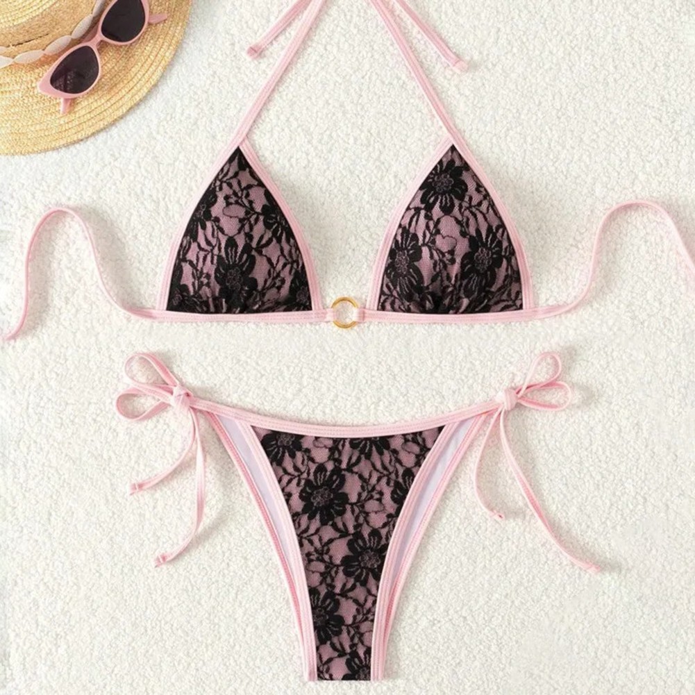 Fashionable Ladies Bikini with Color Blocking for Vacation and Daily Use - Picture 4 of 7