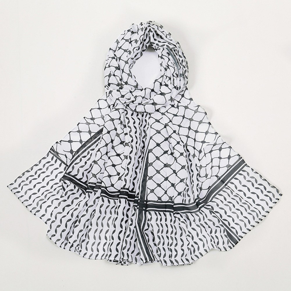 Printed Chiffon Scarf Elegant Look Lightweight Material Stylish Pattern - Picture 18 of 24