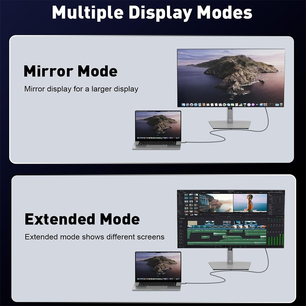 Effortless Video Transfers with 2m USB 3 0 to Cable for Laptop Connections - Photo 4/8