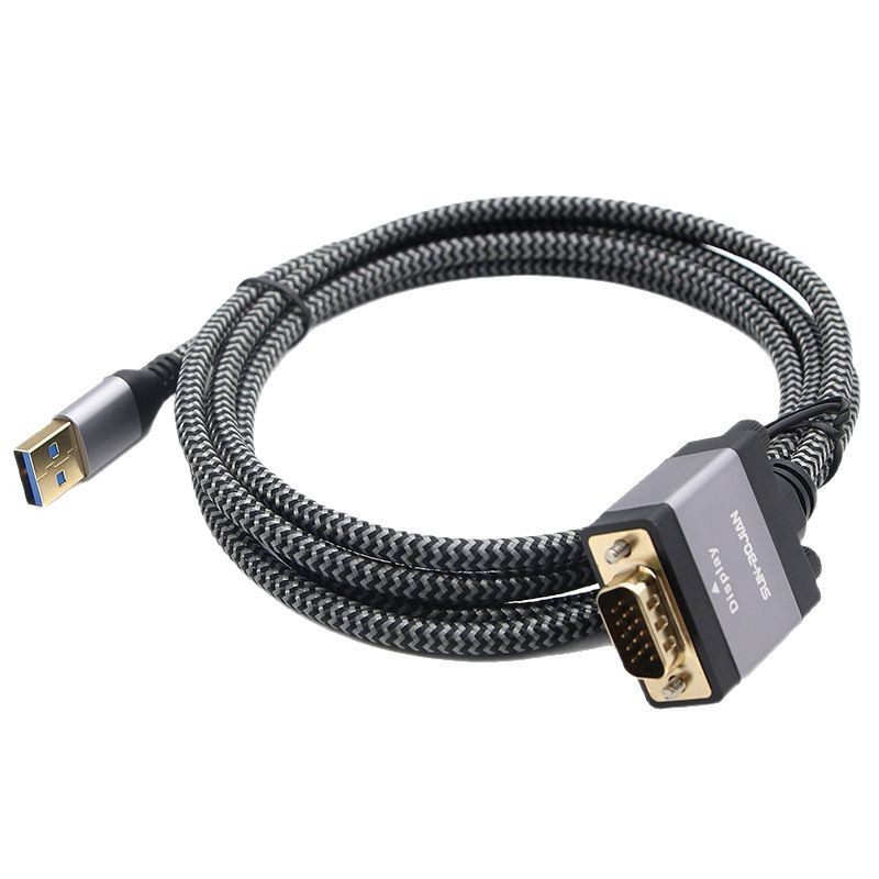 USB 3 0 auf VGA Stecker Kabel 2m für High Definition Laptop Display Lösungen - Afbeelding 4 van 8