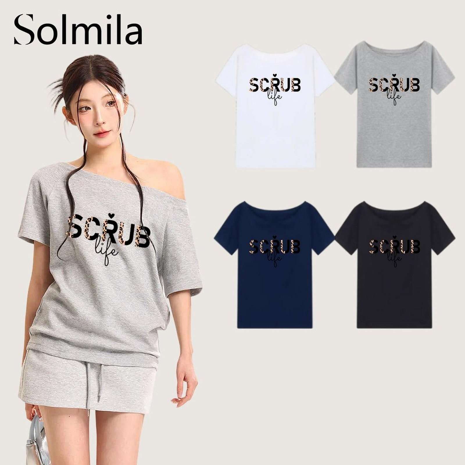 Summer Casual Tops Fashionable T-Shirts 8% Spandex Material 92% Cotton Fabric - Picture 14 of 18