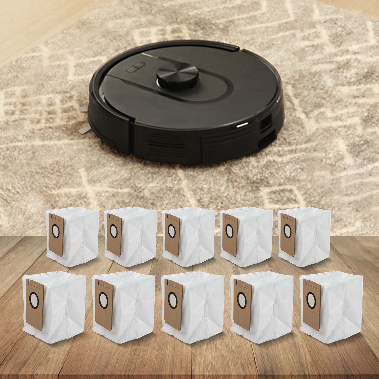 Efficient Dust Bags for Cleanova W11 Robot Vacuum 4 Pack and 10 Pack Options - Picture 22 of 31