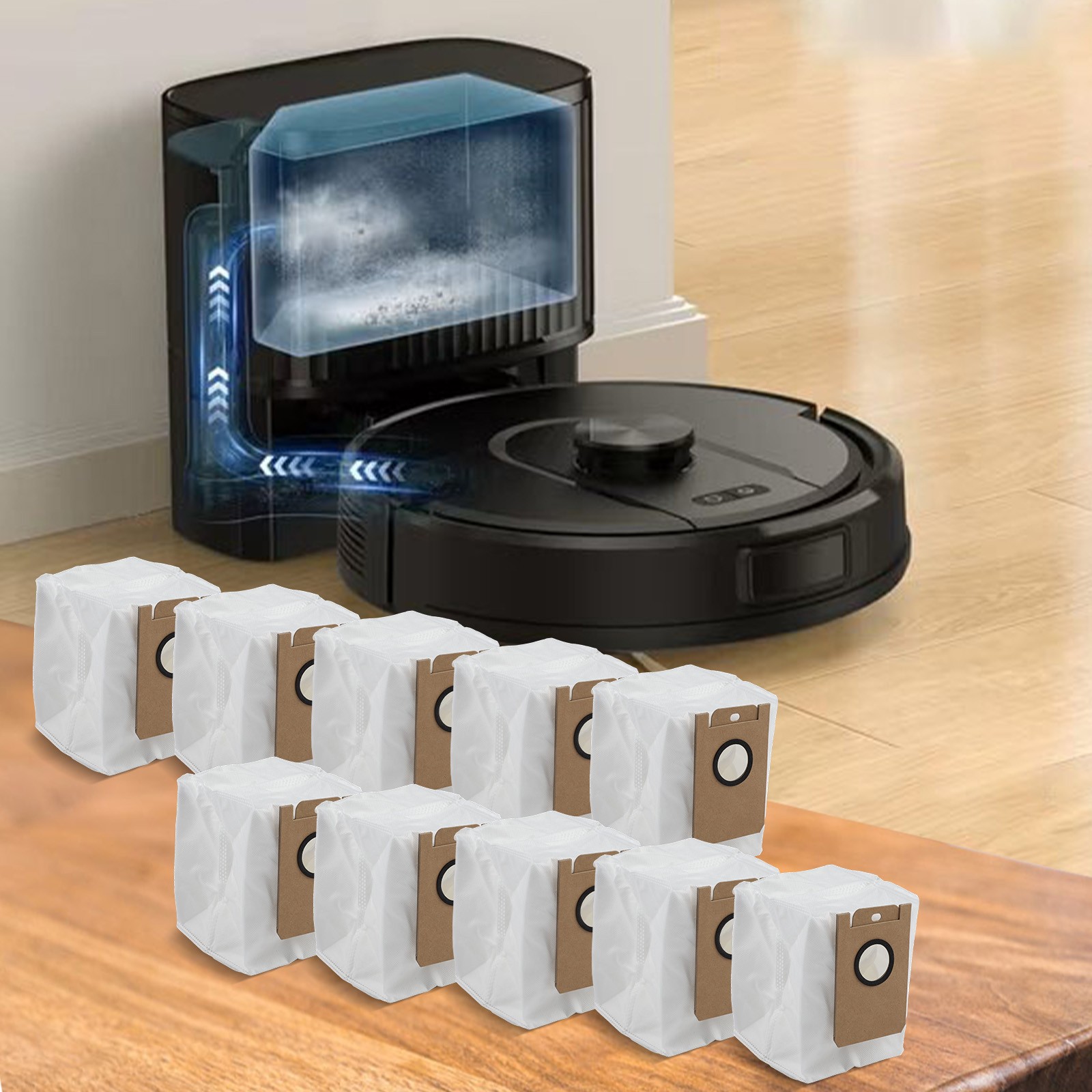Efficient Dust Bags for Cleanova W11 Robot Vacuum 4 Pack and 10 Pack Options - Picture 23 of 31