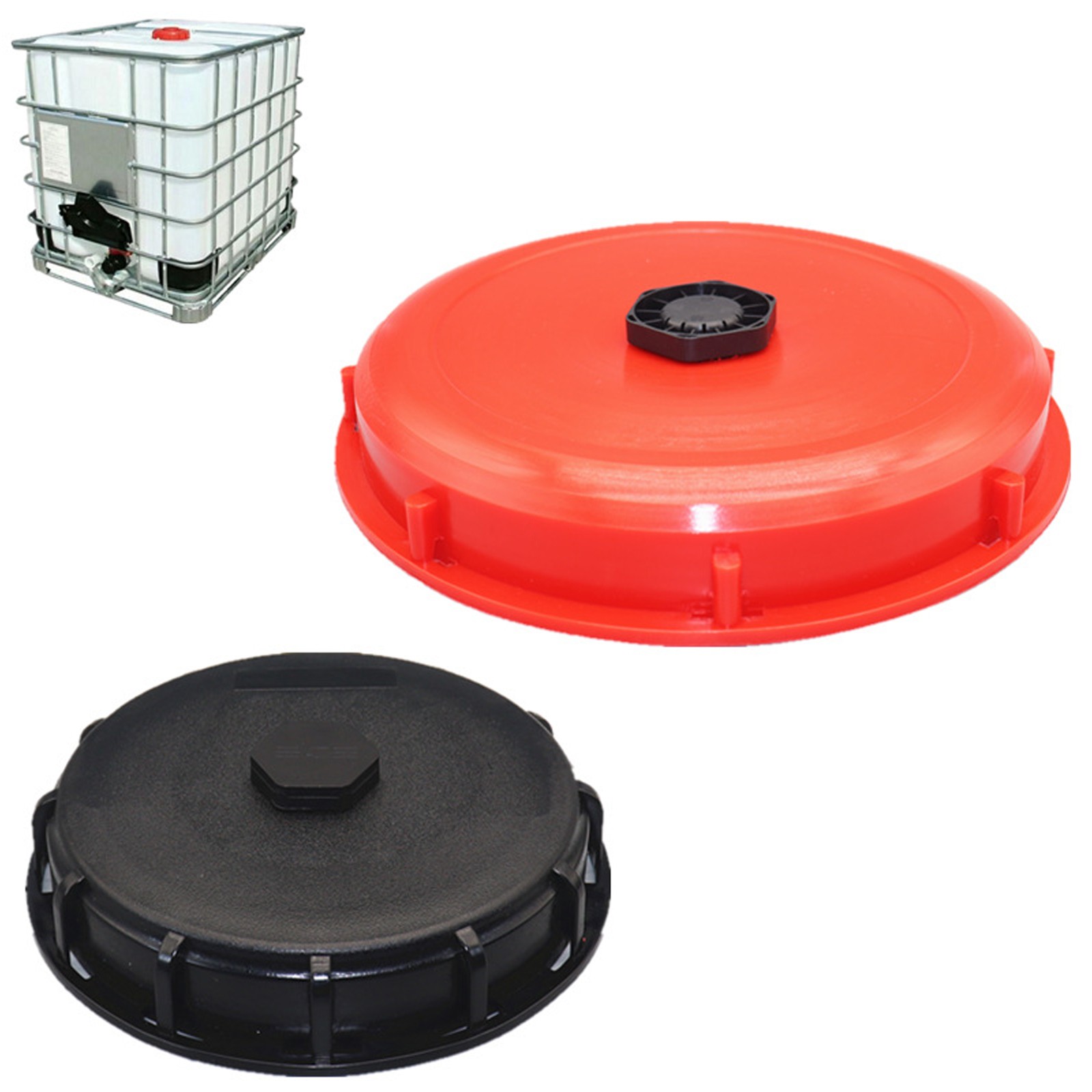 IBC Top Cap for Water Tanks with Air Change and Dust Protection Systems
