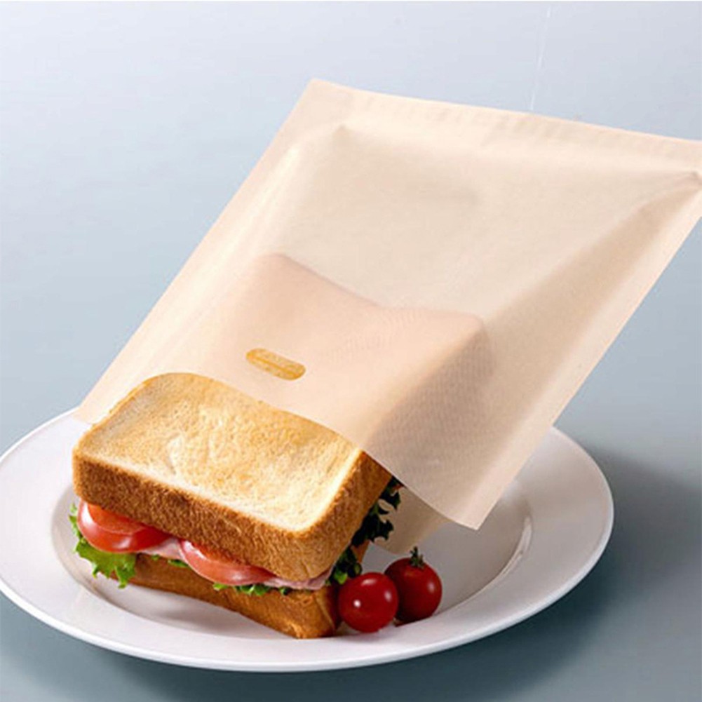 10 bolsas tostadoras resistentes al calor bolsas de sándwich reutilizables para una fácil limpieza - Imagen 13 de 24
