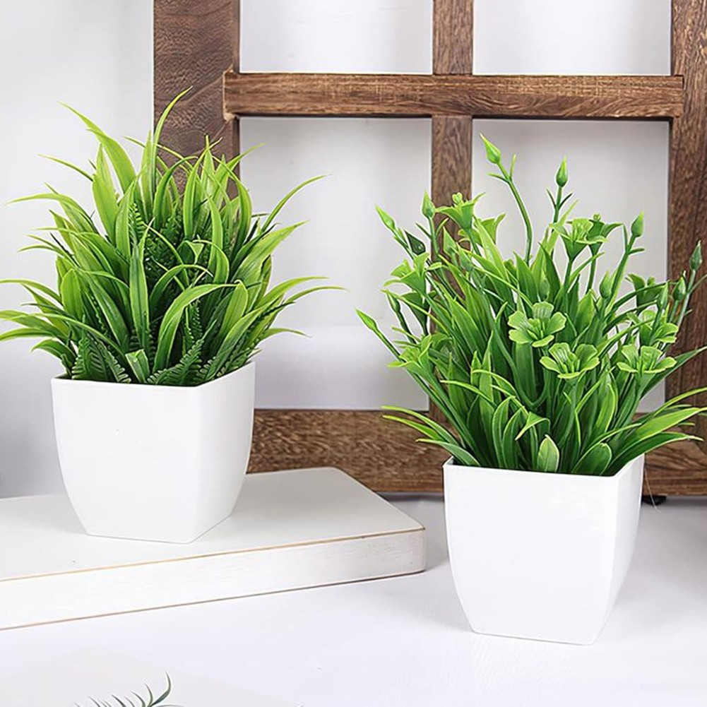 Home Decor Small Lavender Eucalyptus Plant in Pot with Realistic Design - Picture 44 of 53