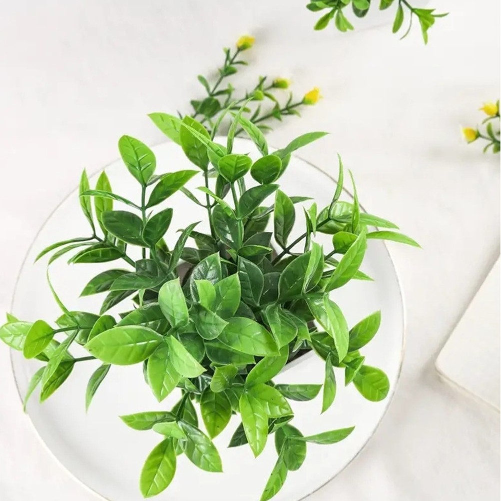 Home Decor Small Lavender Eucalyptus Plant in Pot with Realistic Design - Picture 37 of 53