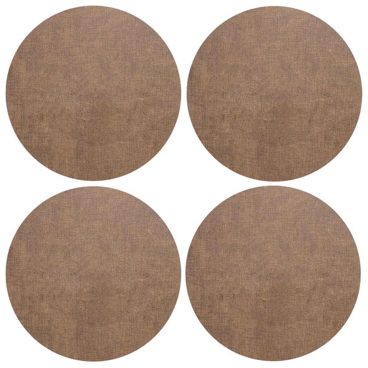 Waterproof Round Placemats Set of 4 Faux Leather Table Mats for Dining - Picture 17 of 17