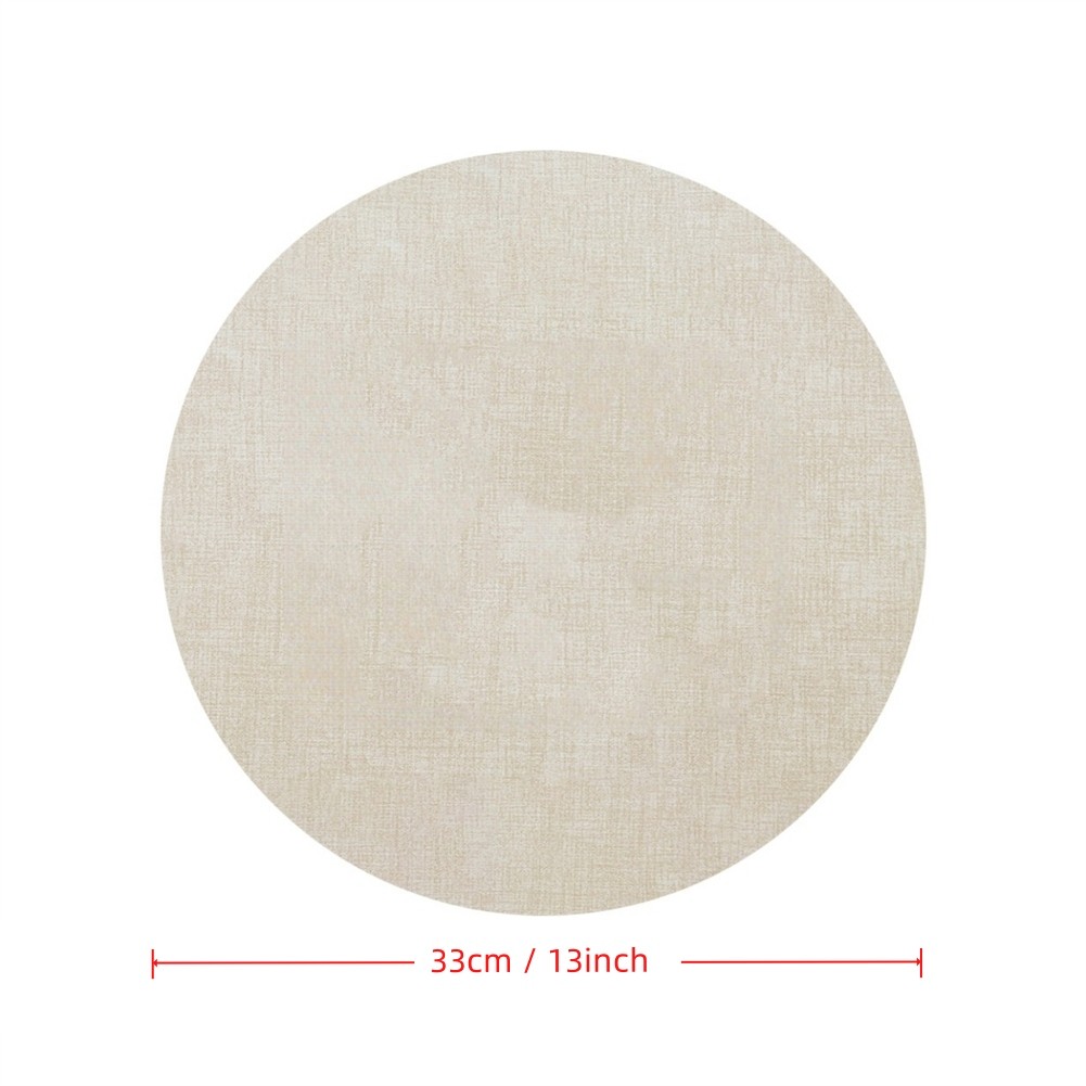 Waterproof Round Placemats Set of 4 Faux Leather Table Mats for Dining - Picture 9 of 17