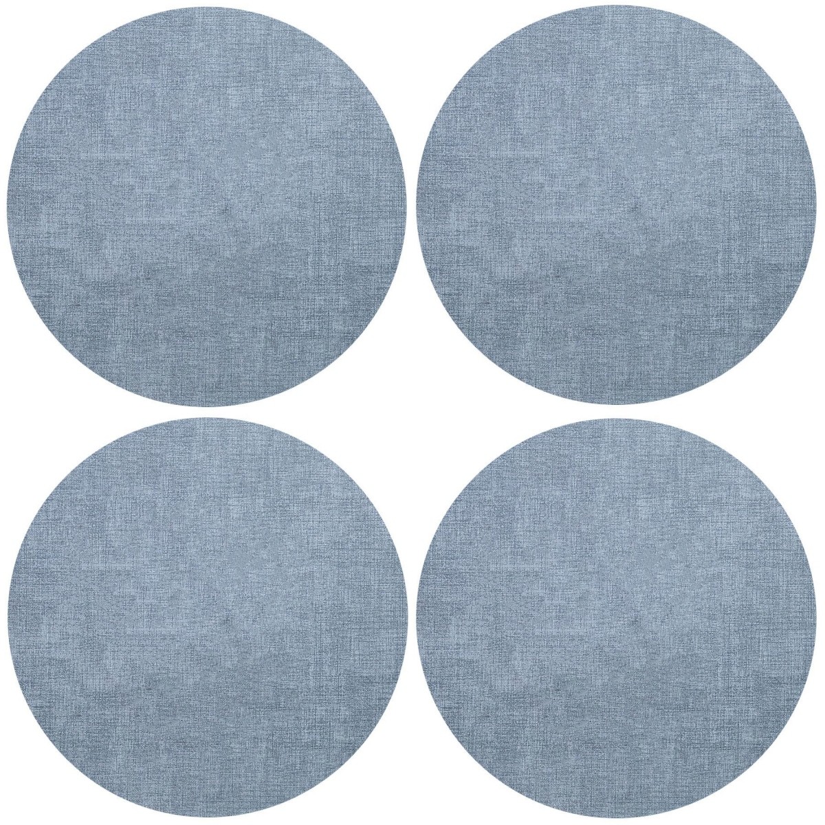 Waterproof Round Placemats Set of 4 Faux Leather Table Mats for Dining - Picture 12 of 17