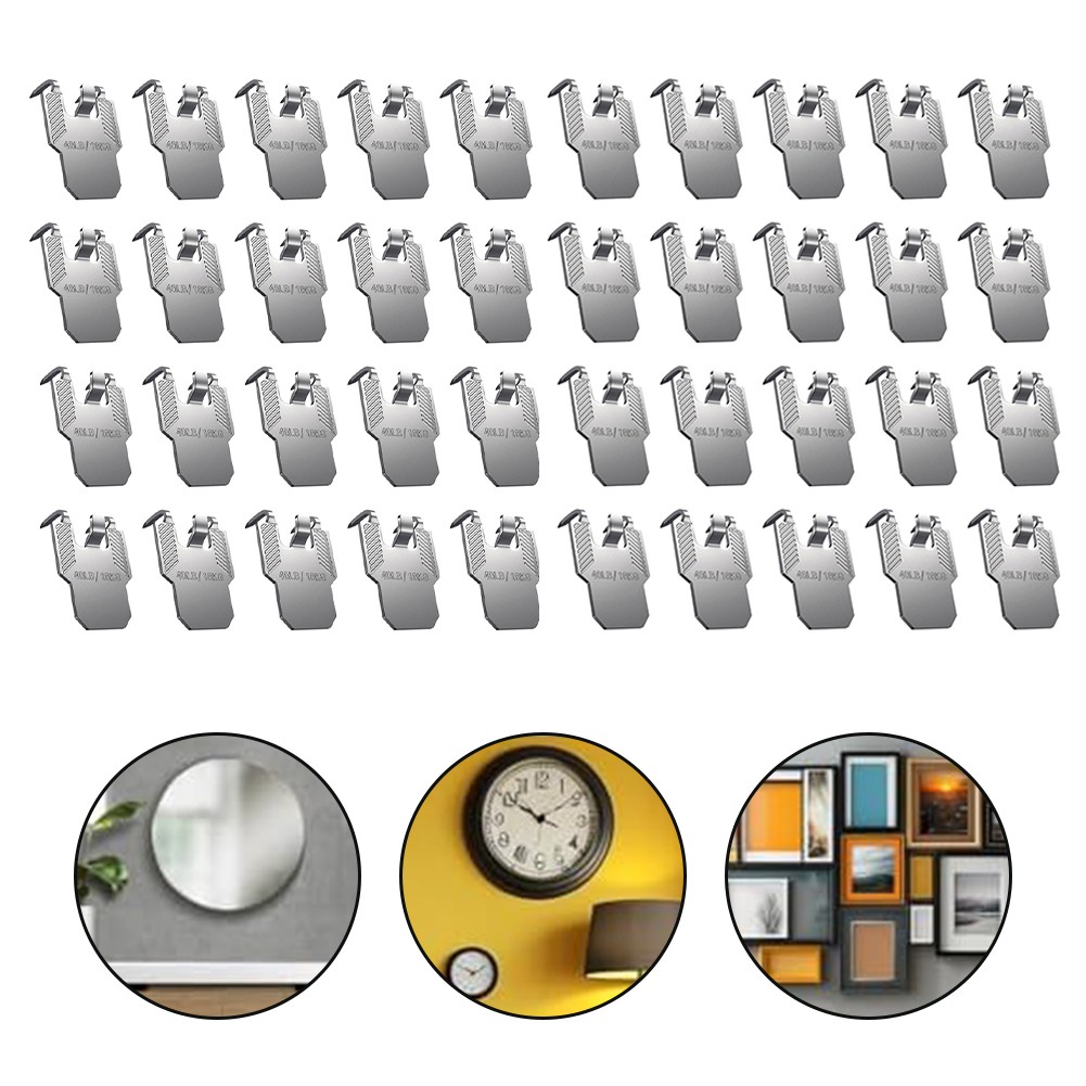 Wand Bilderrahmen Haken Krallenhaken 2040 Stück zum einfachen Aufhängen für Trockenbau - Bild 40 von 41