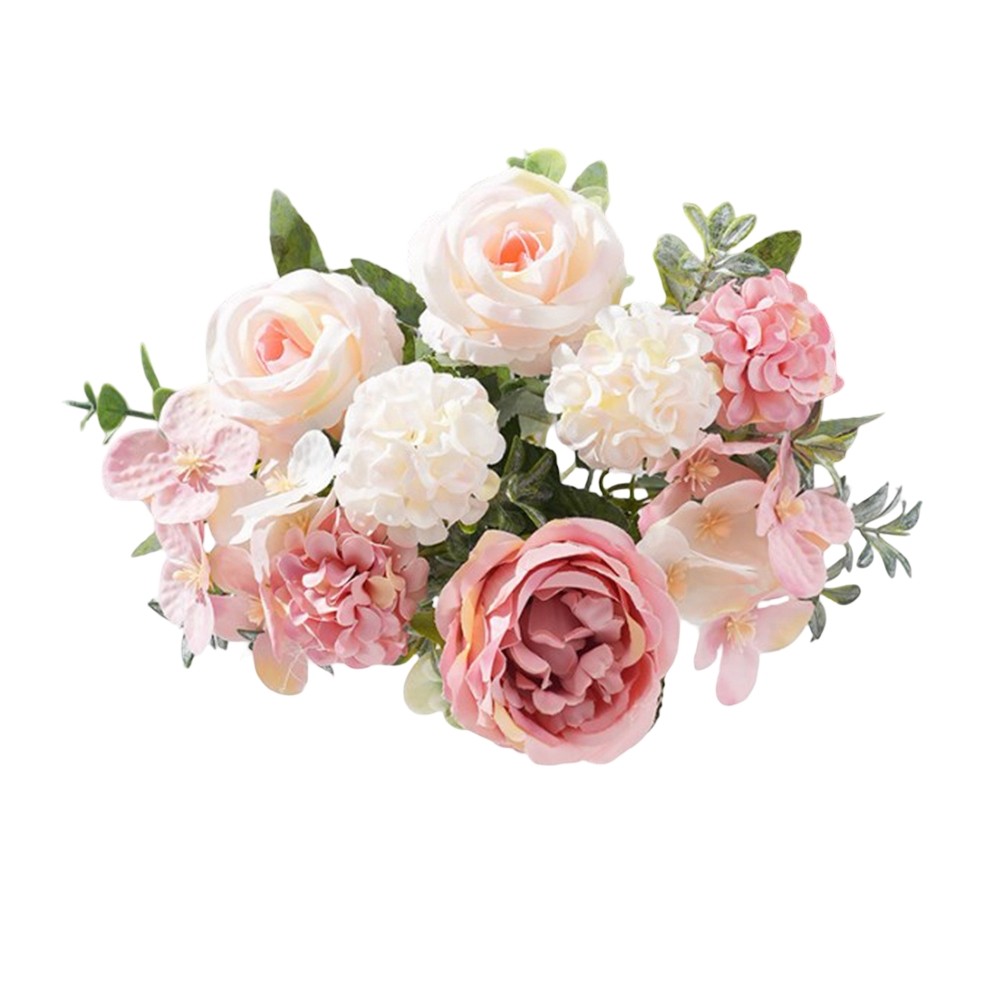 Faux Flower Arrangement with Peonies and Hydrangeas for Events and Weddings