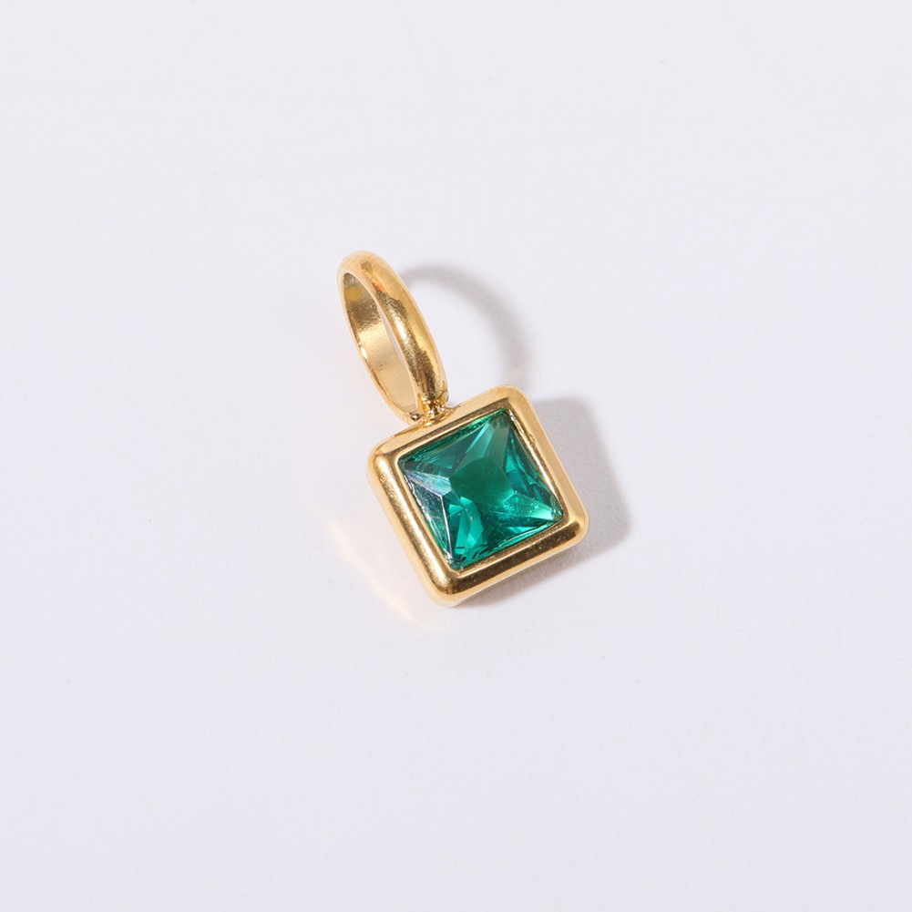 Unique 12th Birthday Necklace with Colorful Zircon Stones and Ti Material - Picture 21 of 28