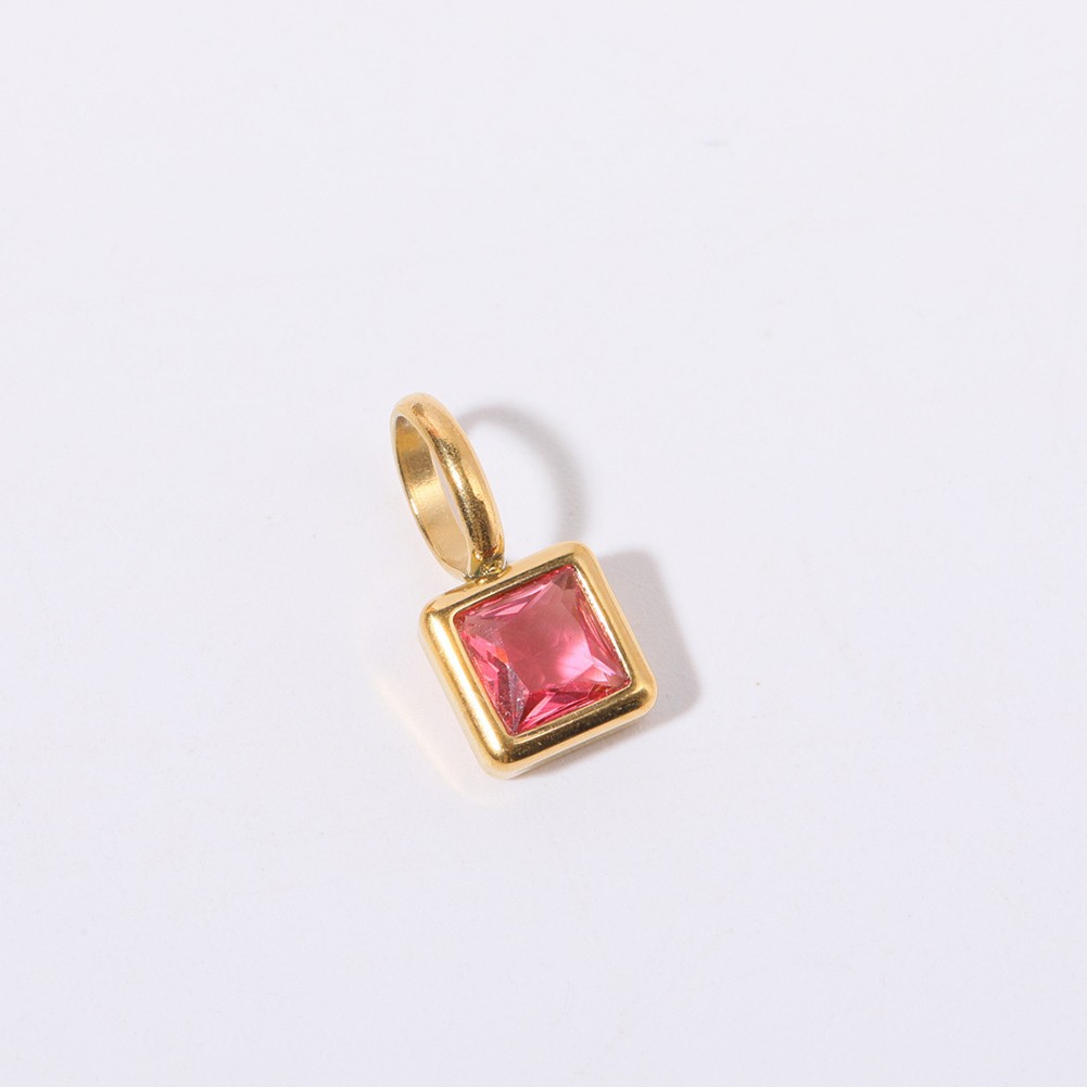 Unique 12th Birthday Necklace with Colorful Zircon Stones and Ti Material - Picture 23 of 28