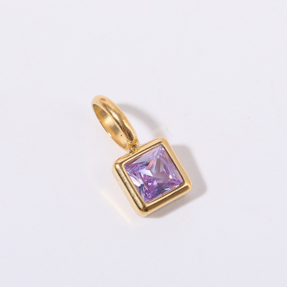 Unique 12th Birthday Necklace with Colorful Zircon Stones and Ti Material - Picture 22 of 28
