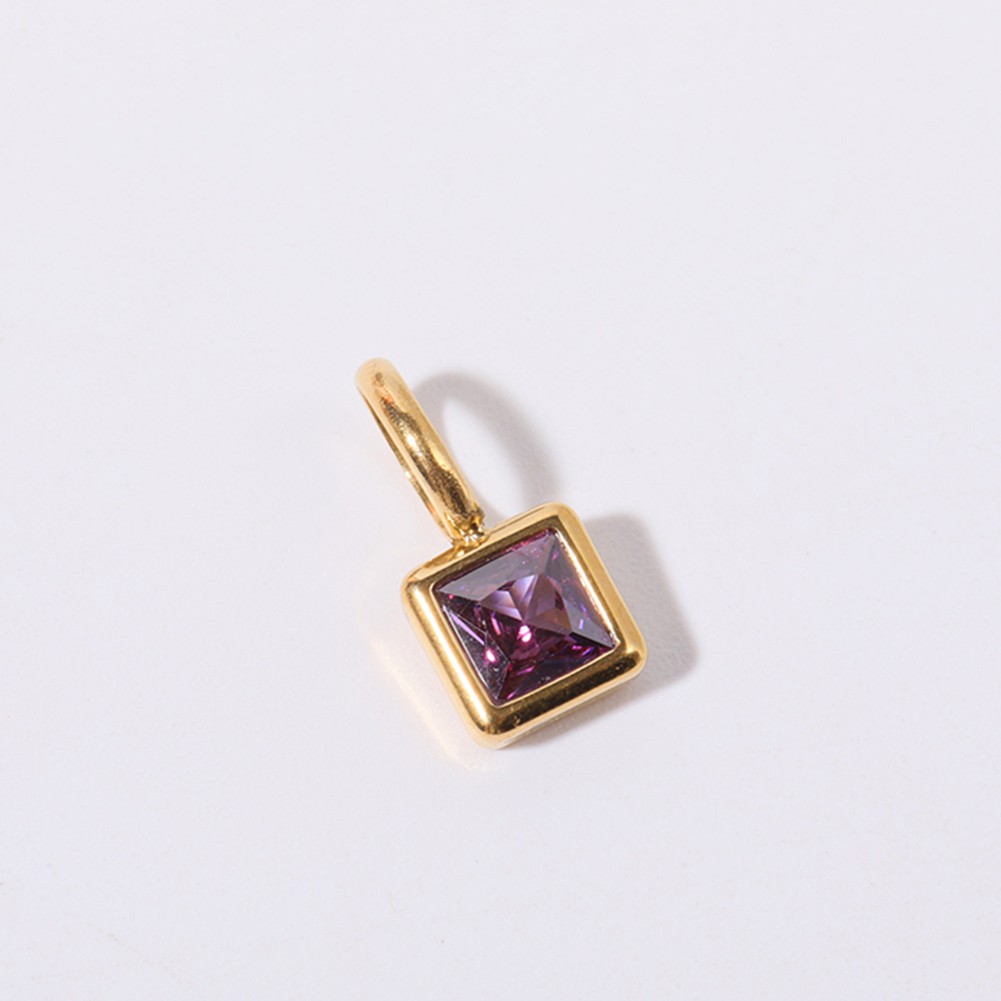 Unique 12th Birthday Necklace with Colorful Zircon Stones and Ti Material - Picture 18 of 28