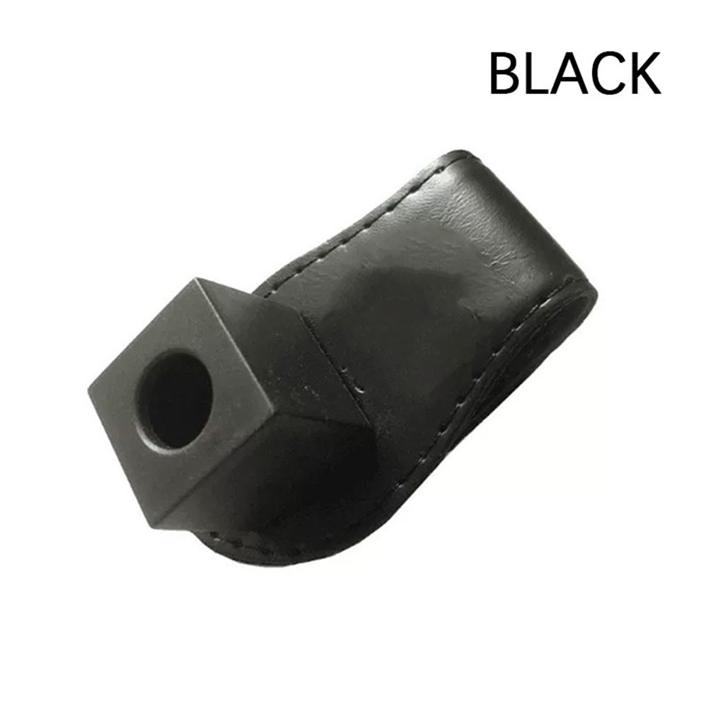 Magnetic Billiard Chalk Holder for Pool Cue with Two Tone Leather Design