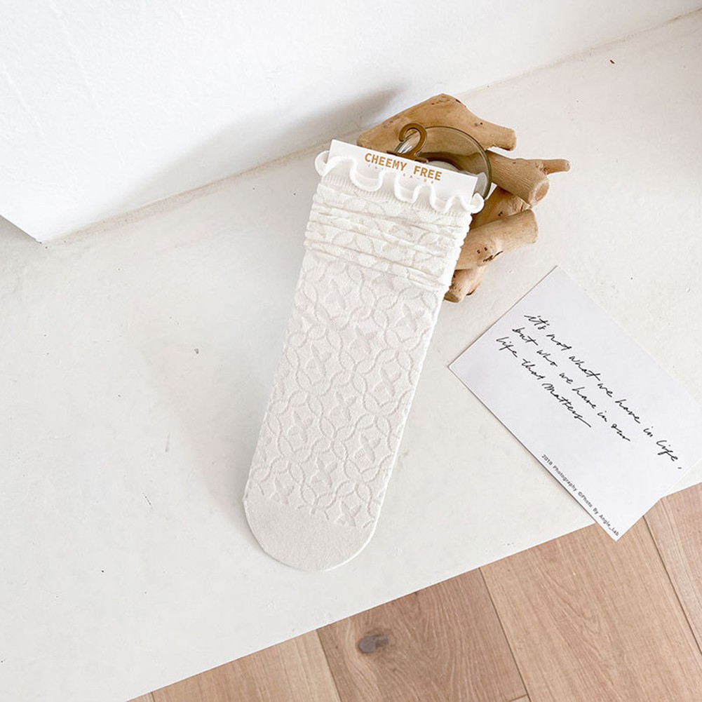 Stylish Socks Breathable Legwear Daily Wear All-day Comfort Double-layer Cuff - Picture 14 of 23