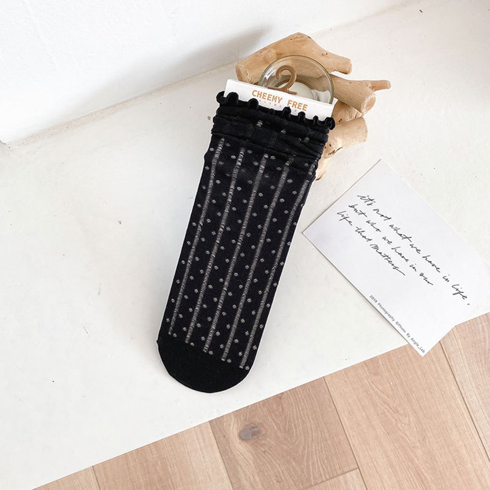 Stylish Socks Breathable Legwear Daily Wear All-day Comfort Double-layer Cuff - Picture 22 of 23