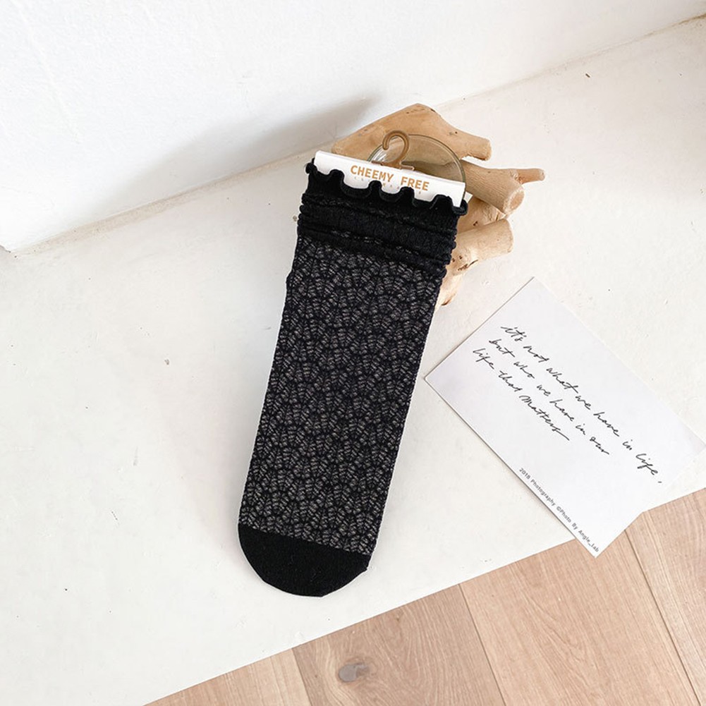 Stylish Socks Breathable Legwear Daily Wear All-day Comfort Double-layer Cuff - Picture 19 of 23