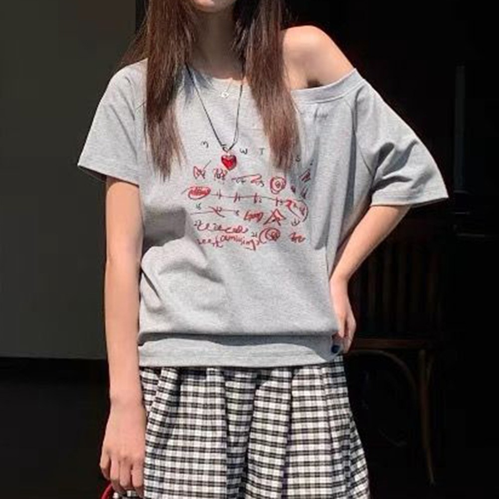 Korean Style T Shirt Casual Wear Daily Use Top Regular Clothing Length - Picture 16 of 28