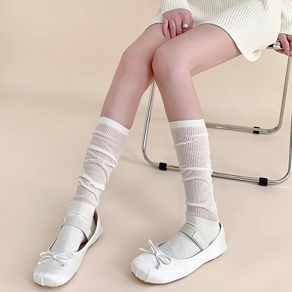 Stylish Cotton Socks with Vertical Stripes and Seamless Toe for Comfort - Picture 13 of 15