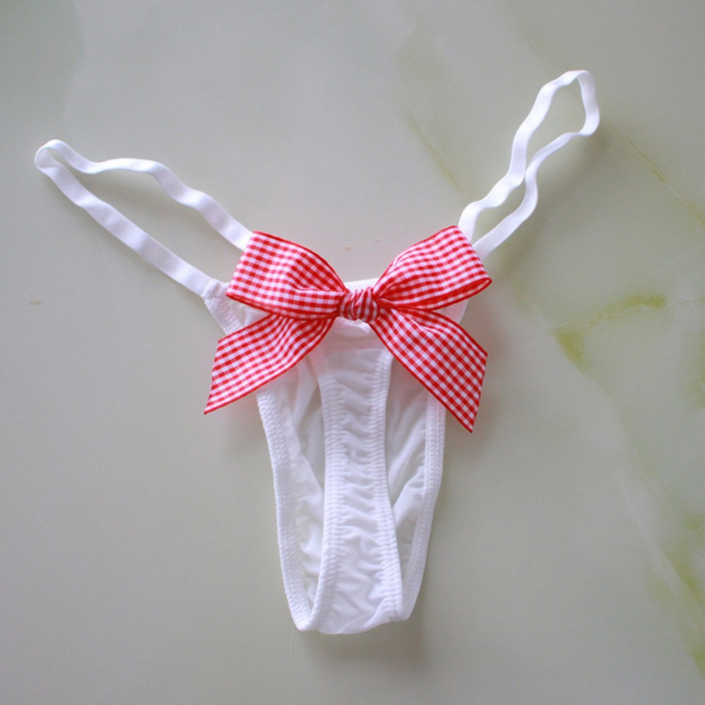 Lounge Bow Mini Bikini Cute Girl Underwear All Seasons Wear Hotel Sleepwear