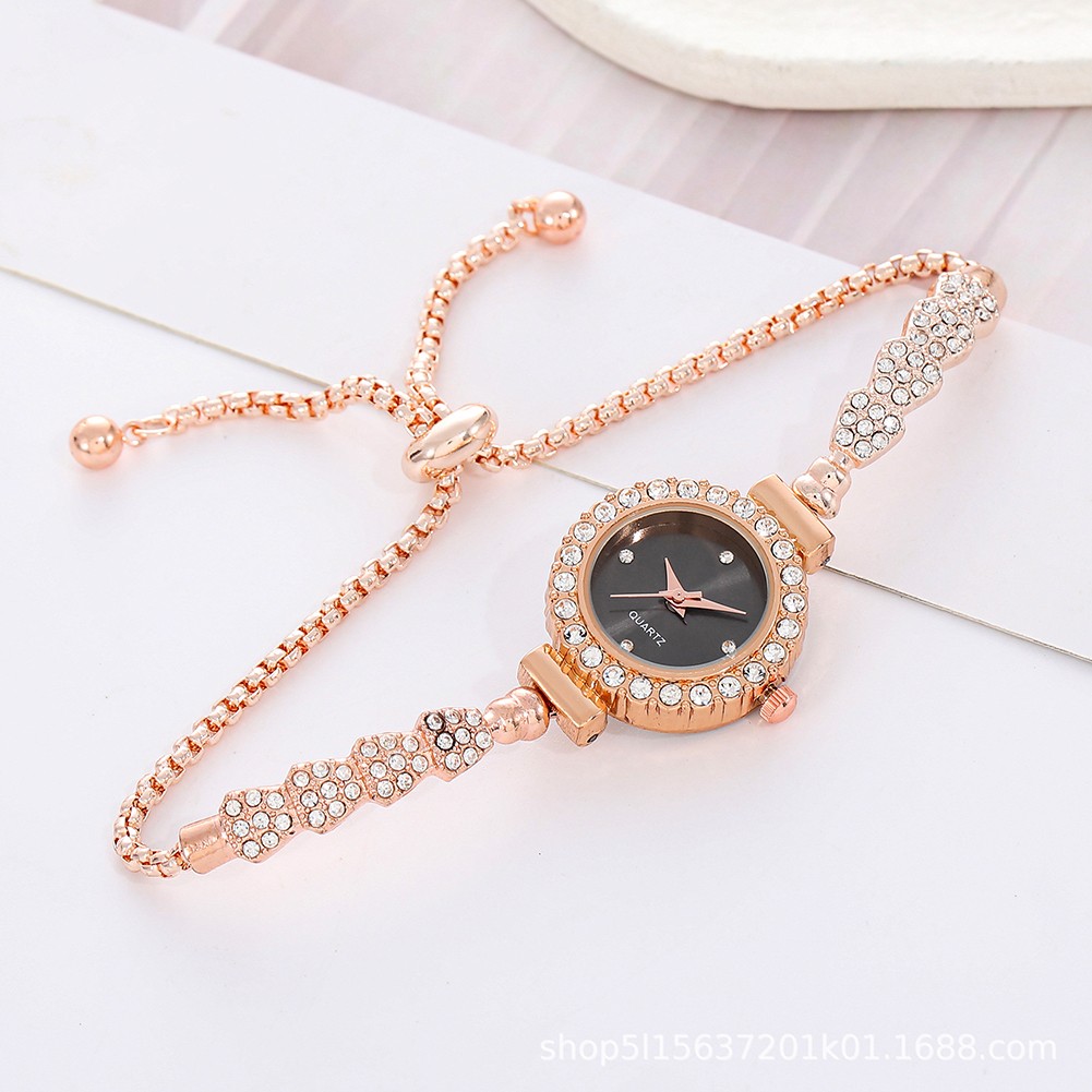 Schicke verstellbare Uhr mit Diamantintarsien für einen modischen Look - Picture 16 of 18
