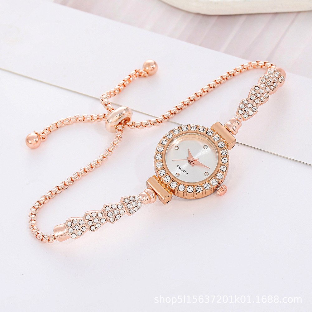 Schicke verstellbare Uhr mit Diamantintarsien für einen modischen Look - Picture 17 of 18