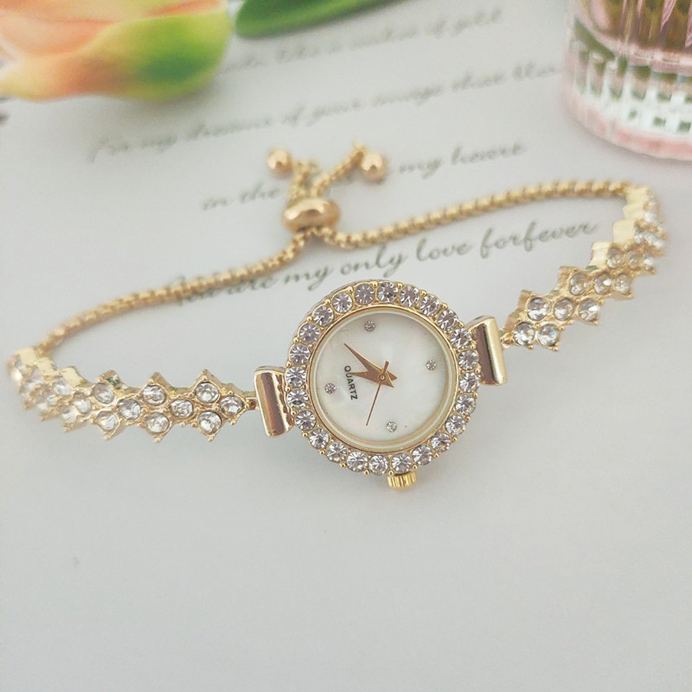 Unique Quartz Watch with Elegant Diamond PullOut Strap for Stylish Looks - Picture 13 of 15