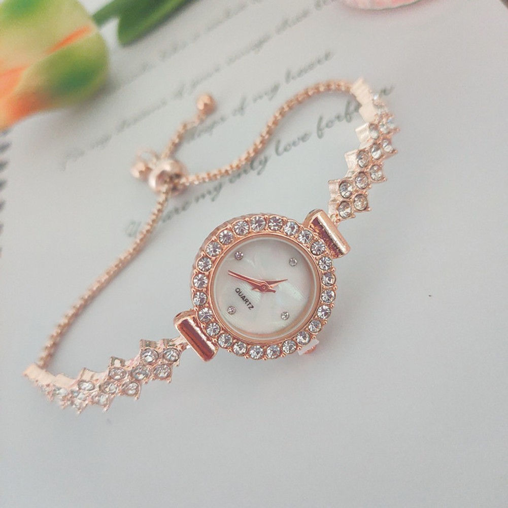 Unique Quartz Watch with Elegant Diamond PullOut Strap for Stylish Looks - Picture 15 of 15